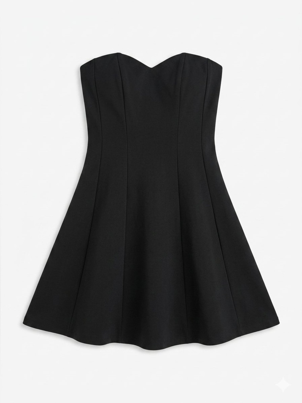 NWT Seduction Black Strapless A-Line Mini Dress Size Small